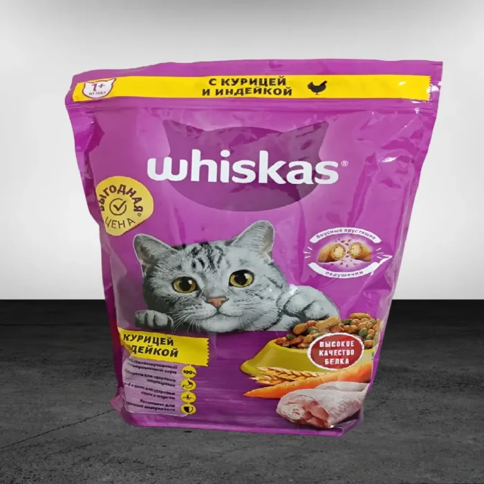 غذای خشک گربه ویسکاس طعم مرغ 800 گرم ( whiskas )