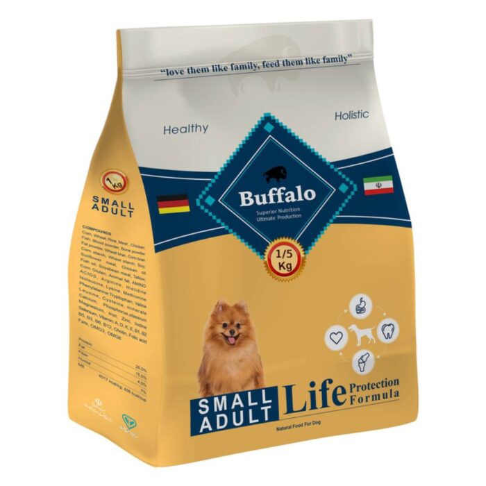 غذای خشک سگ بالغ بوفالو مدل Small Adult بسته 1/5 کیلوگرم
