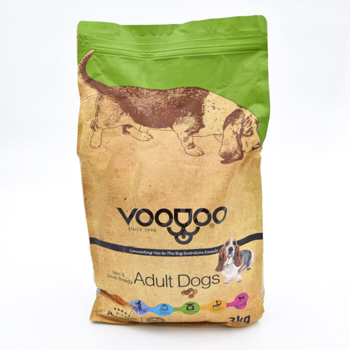 غذای خشک سگ بالغ وودو بسته 3 کیلوگرم