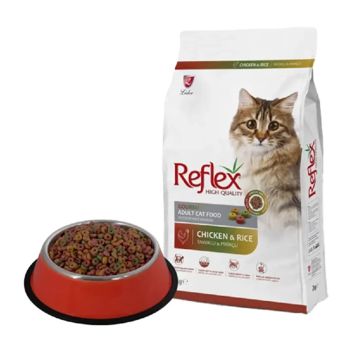 غذای خشک گربه بالغ رفلکس مدل مولتی کالر
