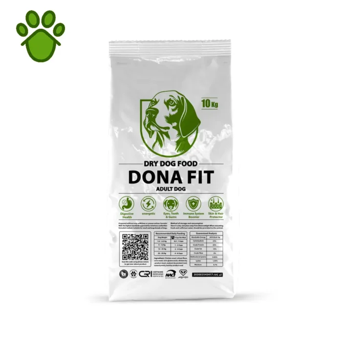 غذای خشک سگ بالغ دونافیت 10 کیلوگرم ( DONA FIT )