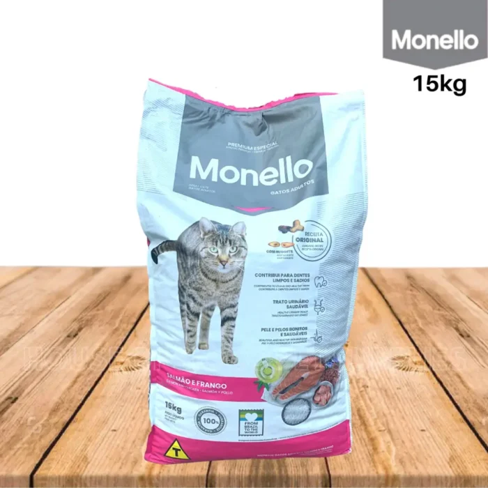 غذای خشک گربه بالغ مونلو 15 کیلوگرم
