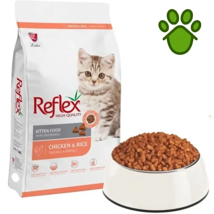 غذای خشک بچه گربه رفلکس ( kitten ) 15 کیلوگرم