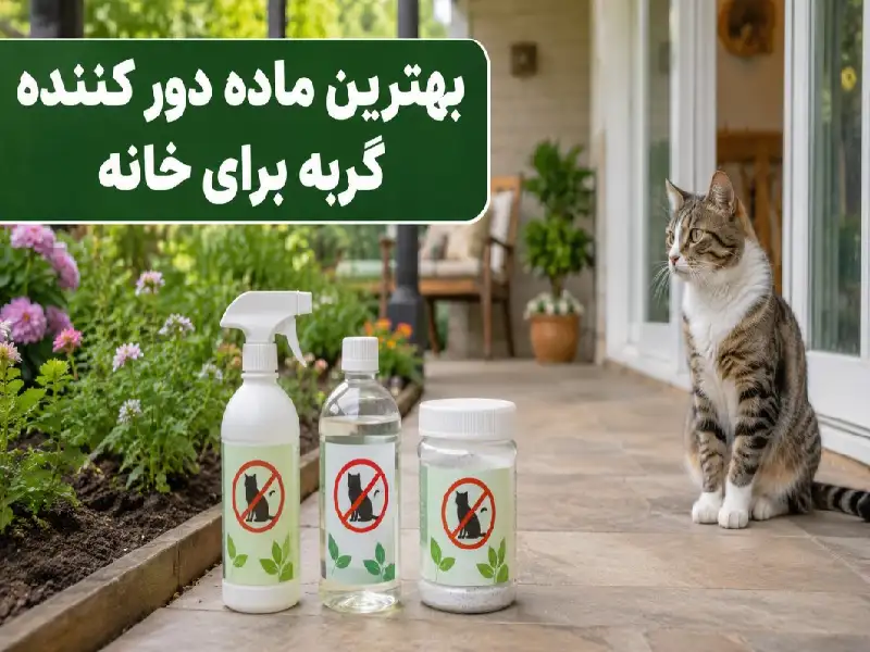 ماده های دور کننده گربه (محلول، اسپری و پودر)